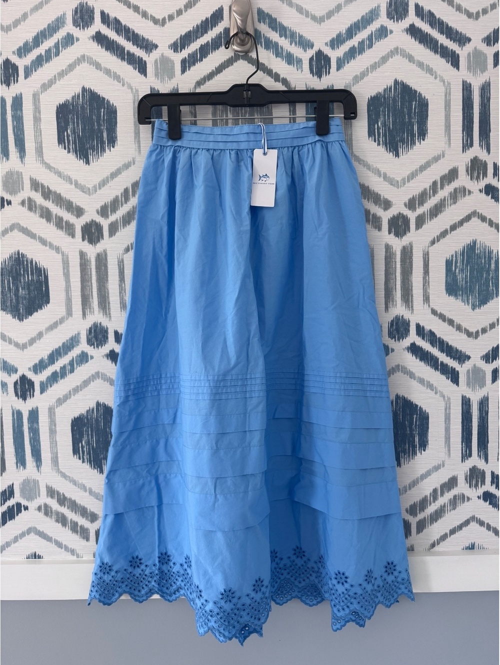 NWT Southern Tide Eyelet Midi Skirt